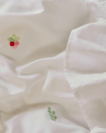 Cath Kidston Tiny Floral Embroidered Frill Duvet Cover Set