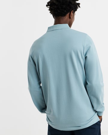 Core Long Sleeve Pique Polo Long Length
