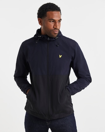 Lyle & Scott Colourblock Hooded Jacket - Navy