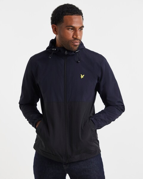 Lyle & Scott Colourblock Hooded Jacket - Navy
