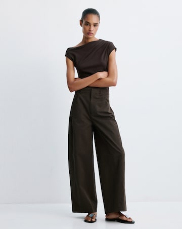 Mango Mid-Rise Balloon Trouser