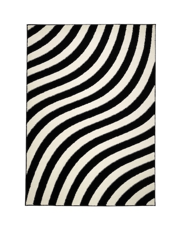 Villa Wave Monochrome Rug