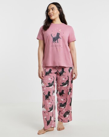 Pretty Secrets Black Cat Pyjama Set