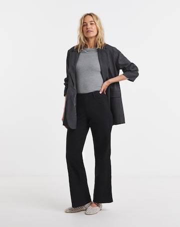 Black Stretch Wide Leg Jeggings