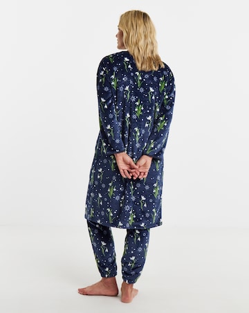 Julipa Floral 3 Piece Fleece Lounge Set