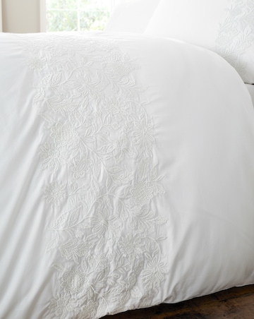 Bianca Embroidery Floral Duvet Cover Set
