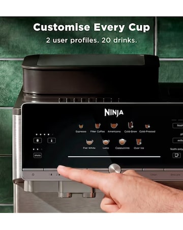 NINJA AutoBarista Coffee Machine AE1001UK Black/ stainless steel