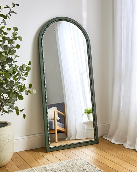 New In - Darcy Bobbin Arched Leaner Mirror