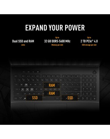 ASUS TUF Gaming Laptop - 16in NVIDIA GeForce RTX 5060 AMD Ryzen 7 16GB 1TB 165Hz