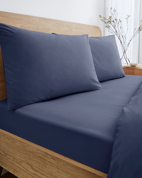 New In - Pure Cotton 200TC 30cm Deep Fitted Sheet