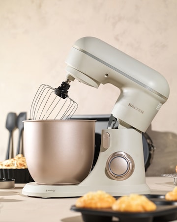 Salter Bakes 1300W Stand Mixer - Oatmeal
