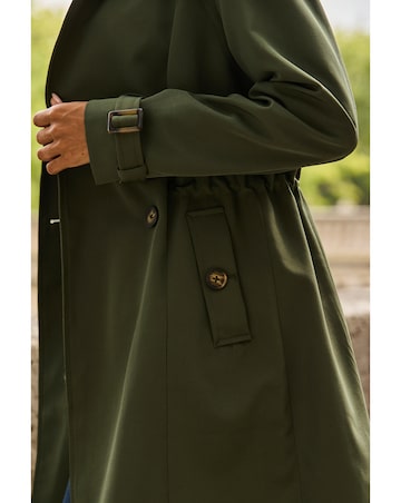 Sosandar Cinched Waist Trench Coat