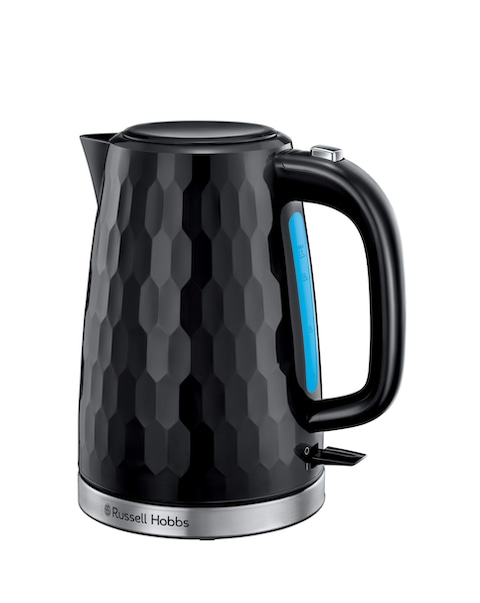 Russell Hobbs 26051 Textured Honeycomb Black Kettle