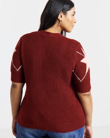 Short Sleeve Fair Isle Jumper