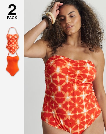 Value 2 Pack Bandeau Swimsuits