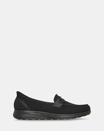 Skechers Black Arch Fit N Joy Lite Slip In Loafers - Standard Fit (D)