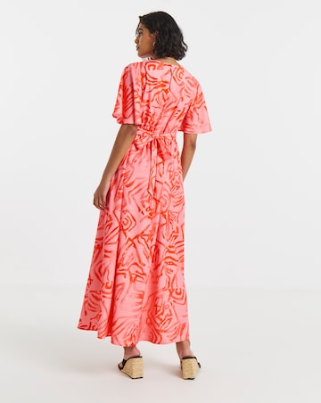 Twisted Wunder Satin Crepe Maxi Dress