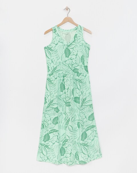 Leaf Print Value Midi Nightie