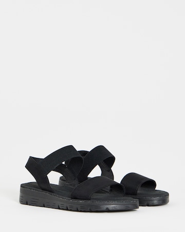 Simply Be Vanya Stretchy Strap Sandals - Extra Wide Fit (EEE)