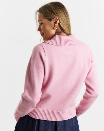 Concealed Zip Knitted Jacket