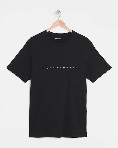 Jack & Jones Star Logo T-Shirt - Black