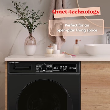 Russell Hobbs RH814W111B 8kg 1400rpm Washing Machine Black + Install