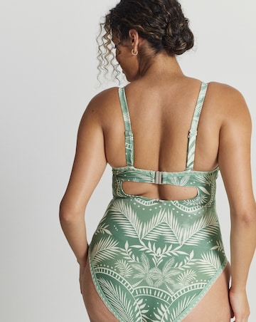 Figleaves Frida Underwired Bandeau Swimsuit Longer Length