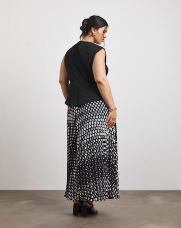 Joanna Hope Chiffon Skirt Jersey Dress