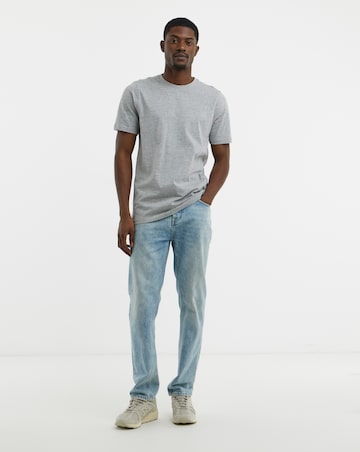 5 Pack Pure Cotton Crew Neck T-Shirts Long-Multi