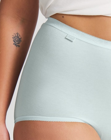 Sloggi (3 Pack) Cotton Basic Maxi Knickers Mint Multi