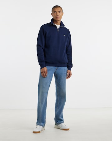 Lacoste Classic 1/4 Zip Sweat Top - Navy