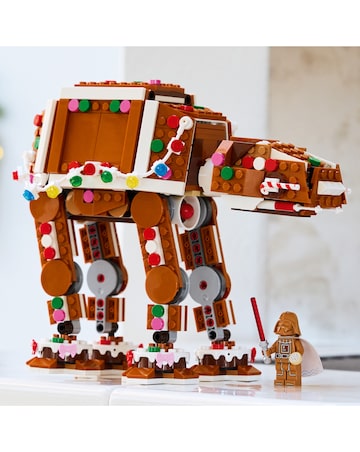 LEGO Gingerbread AT AT with minifigure