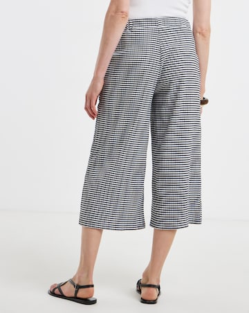 Gingham Jersey Culotte