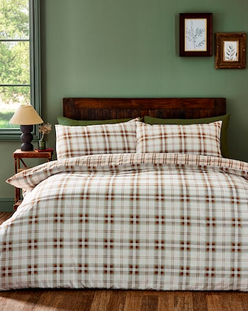 Catherine Lansfield Kelso Check Duvet Cover Set