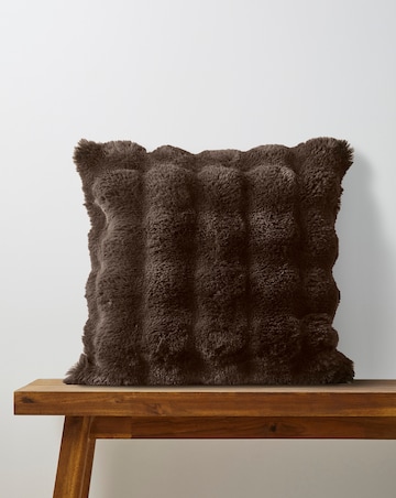 Luxe Bubble Faux Fur Cushion