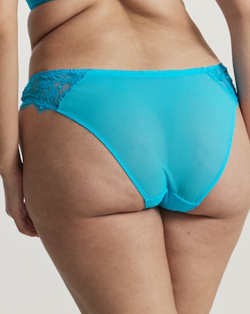 Figleaves Pulse Lace Brazilian - Aqua
