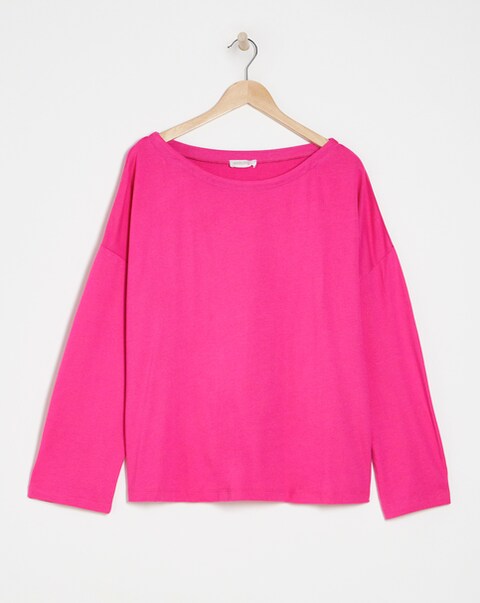 Anthology Pink Cotton Modal Top