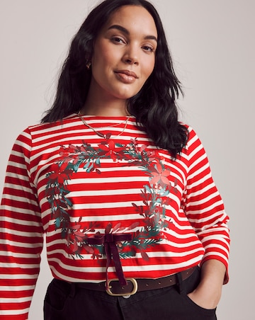 Julipa Stripe Christmas Tee