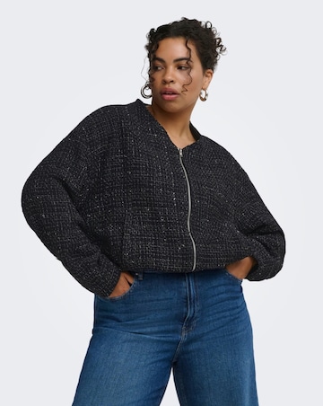 ONLY BOUCLE GLITTER BOMBER