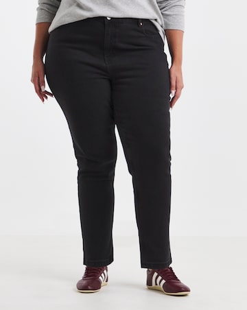 99 1 Black Comfort Stretch Slim Straight Jeans