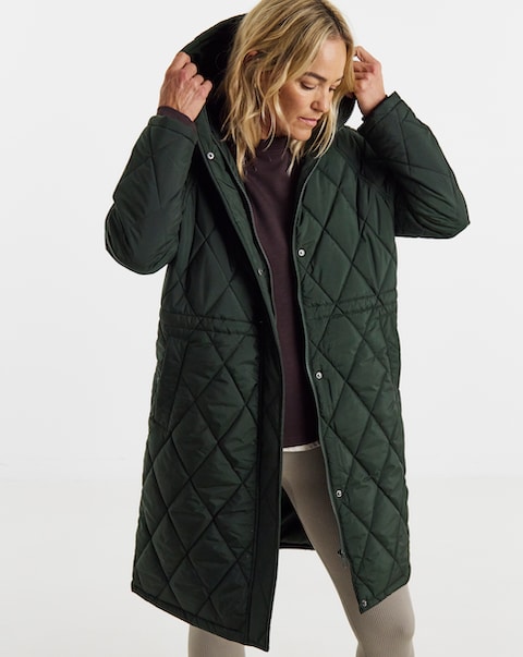 Hooded Quilted Coat