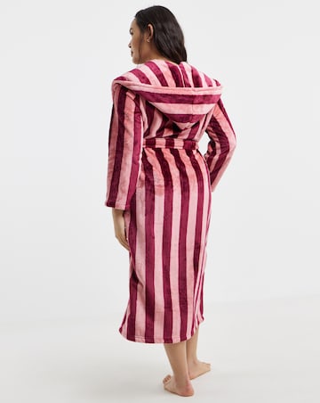 Pretty Secrets Supersoft Stripe Maxi Dressing Gown