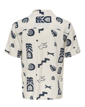 Only & Sons Printed Shirt - Cream