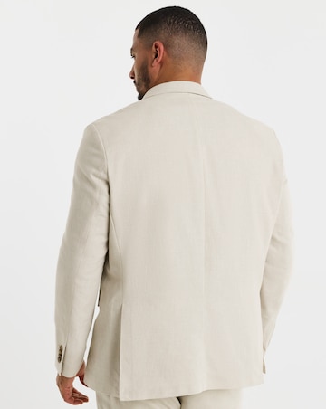 Jack & Jones Premium Martin Linen Blend Suit Jacket - Natural