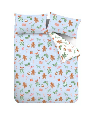 Catherine Lansfield Christmas Gingerbread Duvet Cover Set
