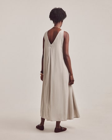 Anthology Linen Mix Pleat Dress