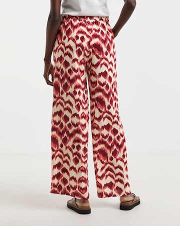 Printed Wide Leg Trousers