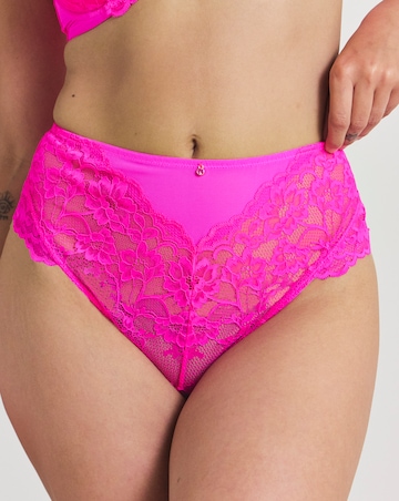 Ann Summers Sexy Lace Planet High Waist Brazillian Bright Pink