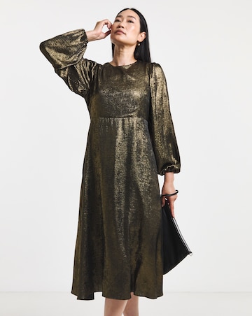 Foil Maxi Tea Dress