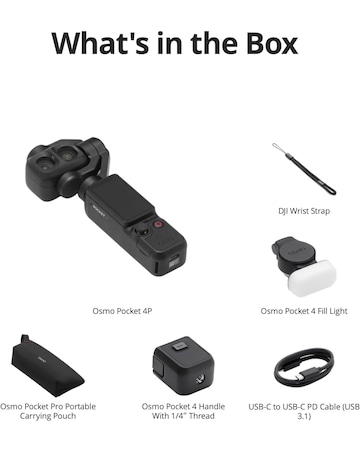 DJI Osmo Pocket 4P Handheld Gimbal Camera (Standard Combo)